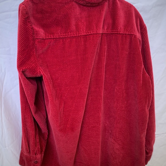 Cute Red Corduroy Button Up - Picture 3 of 5